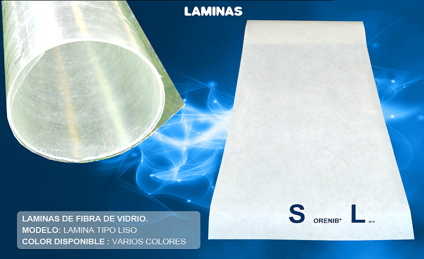 LAMINA DE FIBRA DE VIDRIO TIPO LISA